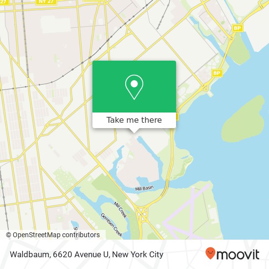 Mapa de Waldbaum, 6620 Avenue U
