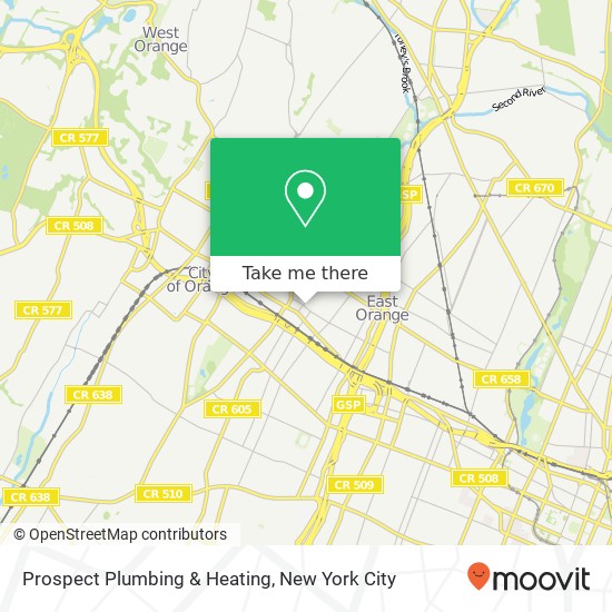 Mapa de Prospect Plumbing & Heating