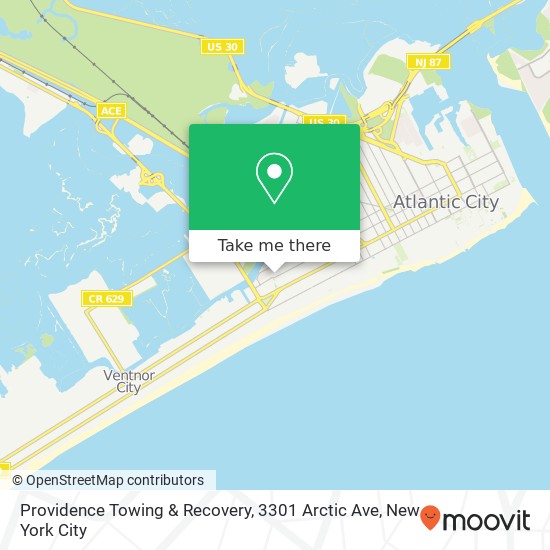 Providence Towing & Recovery, 3301 Arctic Ave map