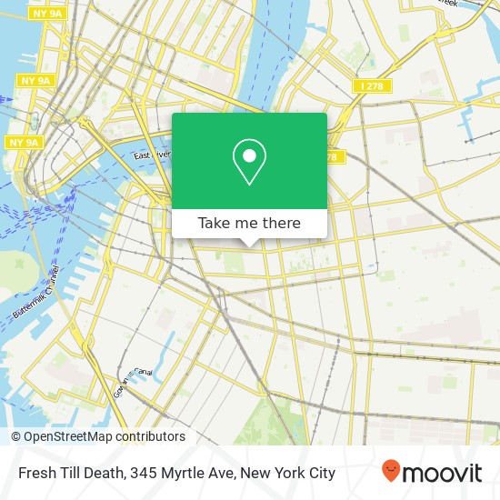 Fresh Till Death, 345 Myrtle Ave map