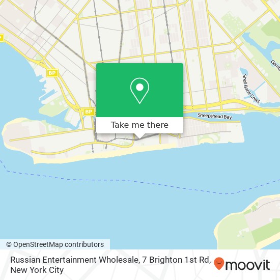 Russian Entertainment Wholesale, 7 Brighton 1st Rd map