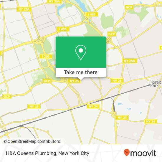 Mapa de H&A Queens Plumbing