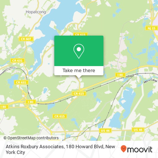 Atkins Roxbury Associates, 180 Howard Blvd map