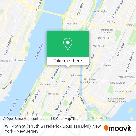 Mapa de W 145th St (145th & Frederick Douglass Blvd)