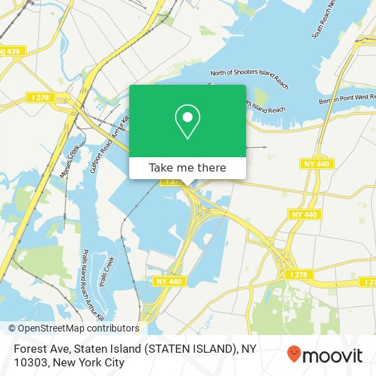 Forest Ave, Staten Island (STATEN ISLAND), NY 10303 map