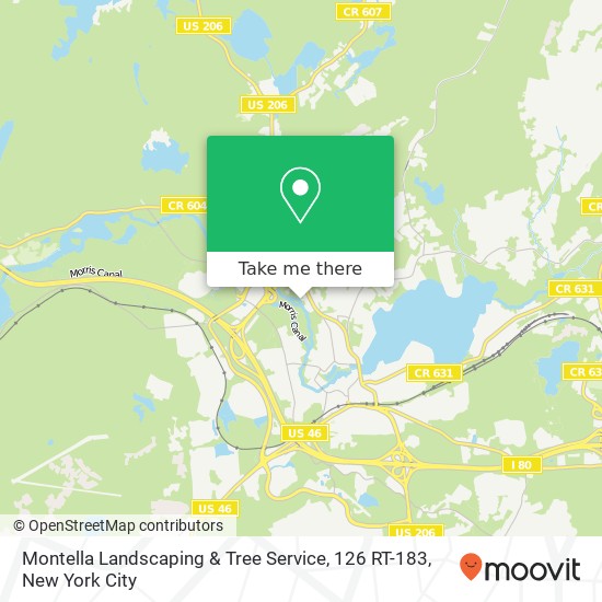 Montella Landscaping & Tree Service, 126 RT-183 map