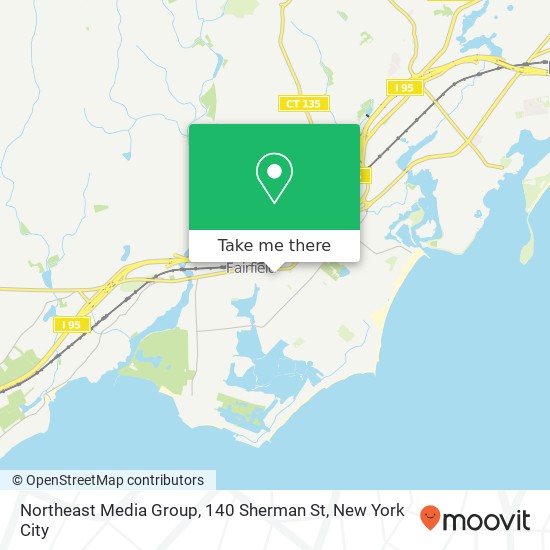 Mapa de Northeast Media Group, 140 Sherman St
