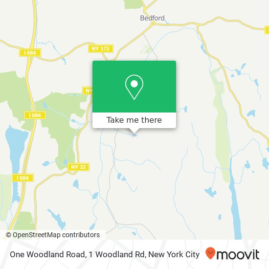Mapa de One Woodland Road, 1 Woodland Rd