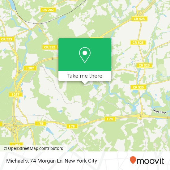 Mapa de Michael's, 74 Morgan Ln