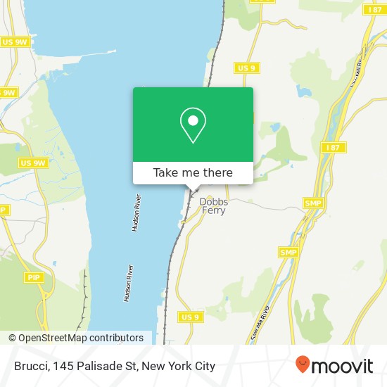 Mapa de Brucci, 145 Palisade St