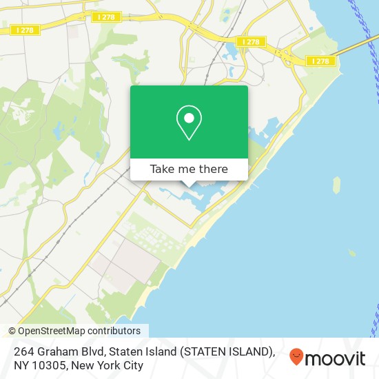 Mapa de 264 Graham Blvd, Staten Island (STATEN ISLAND), NY 10305