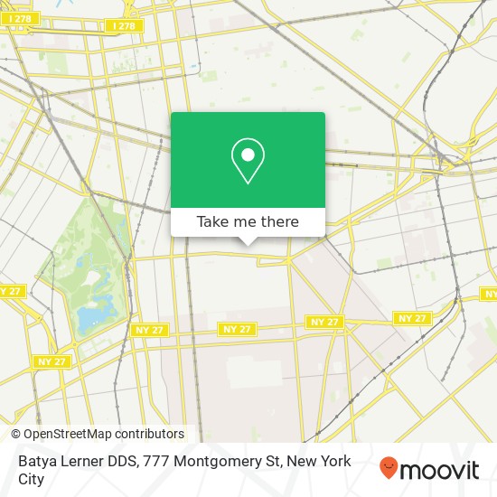 Mapa de Batya Lerner DDS, 777 Montgomery St