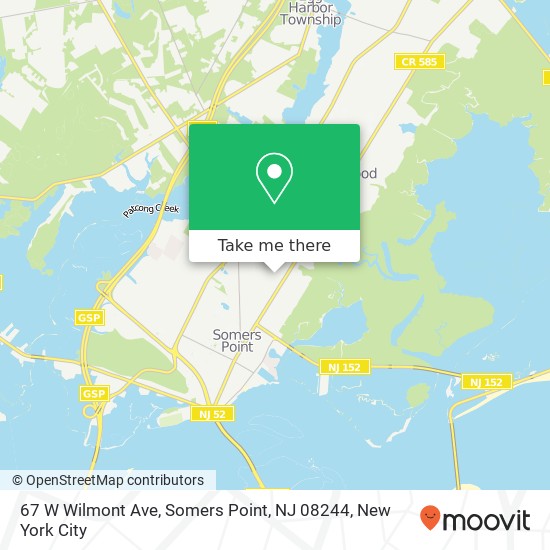 67 W Wilmont Ave, Somers Point, NJ 08244 map