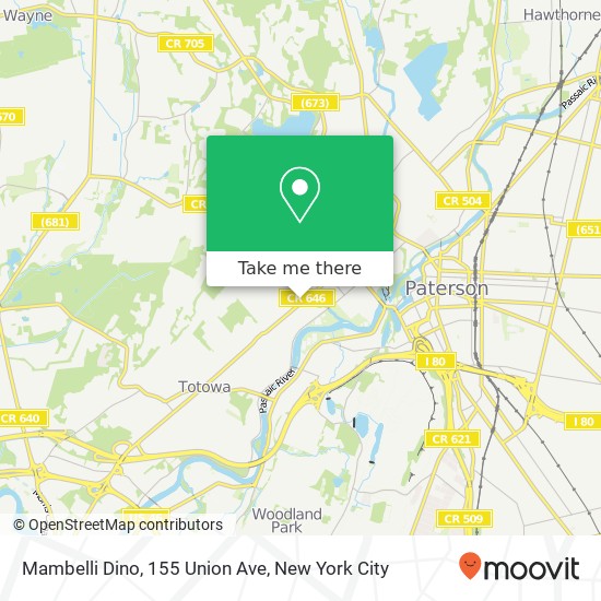 Mapa de Mambelli Dino, 155 Union Ave