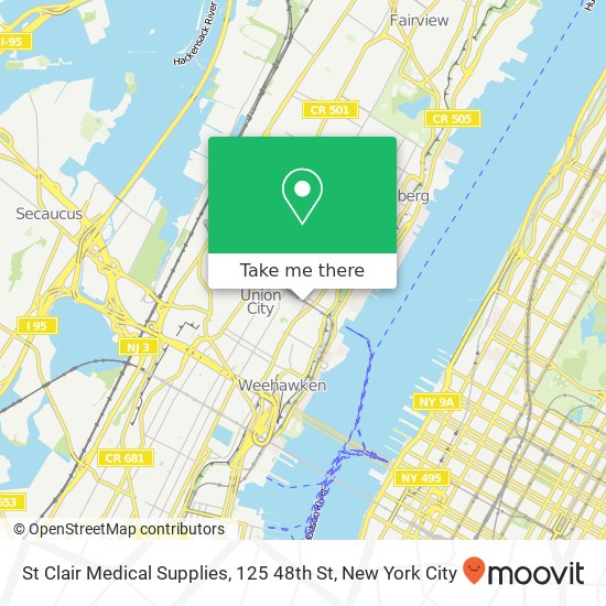 Mapa de St Clair Medical Supplies, 125 48th St