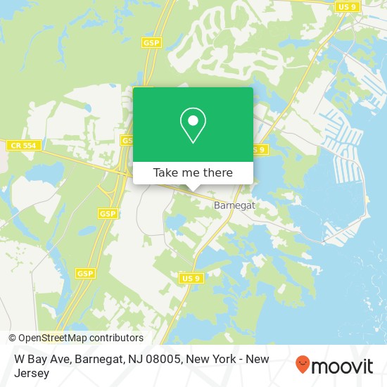 W Bay Ave, Barnegat, NJ 08005 map