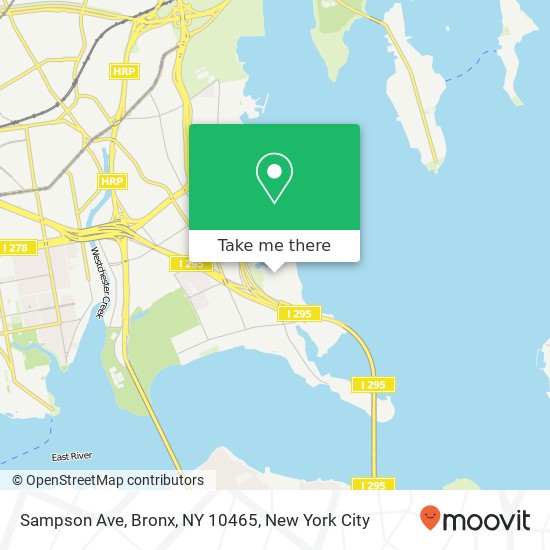 Mapa de Sampson Ave, Bronx, NY 10465
