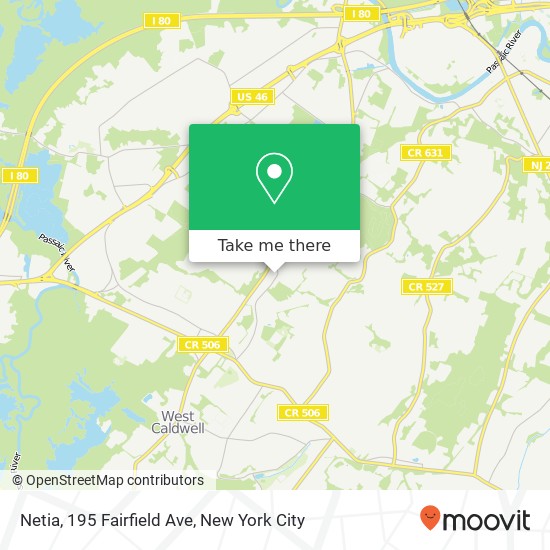 Mapa de Netia, 195 Fairfield Ave