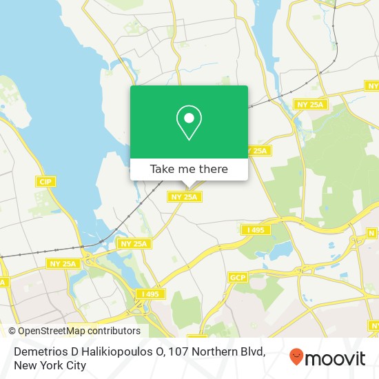 Mapa de Demetrios D Halikiopoulos O, 107 Northern Blvd