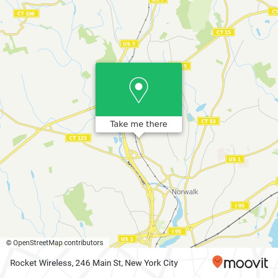 Mapa de Rocket Wireless, 246 Main St
