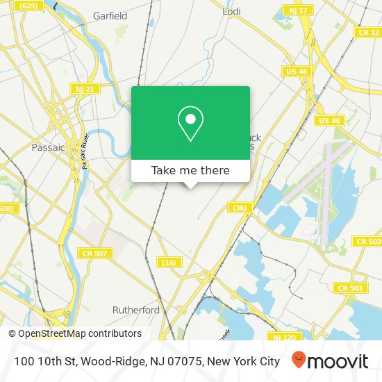 100 10th St, Wood-Ridge, NJ 07075 map