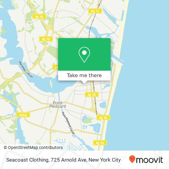 Seacoast Clothing, 725 Arnold Ave map