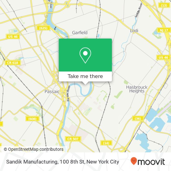 Mapa de Sandik Manufacturing, 100 8th St