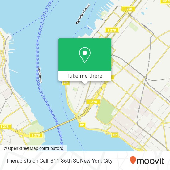 Therapists on Call, 311 86th St map