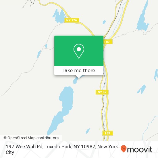 197 Wee Wah Rd, Tuxedo Park, NY 10987 map