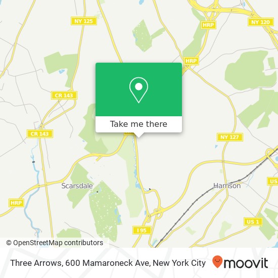 Mapa de Three Arrows, 600 Mamaroneck Ave