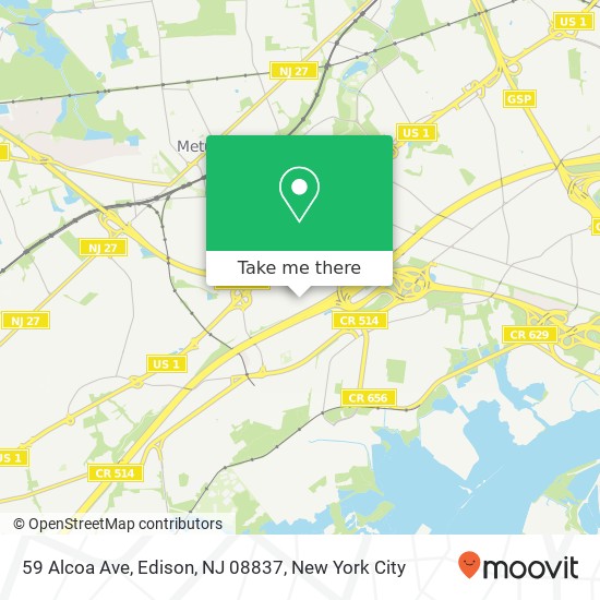 59 Alcoa Ave, Edison, NJ 08837 map