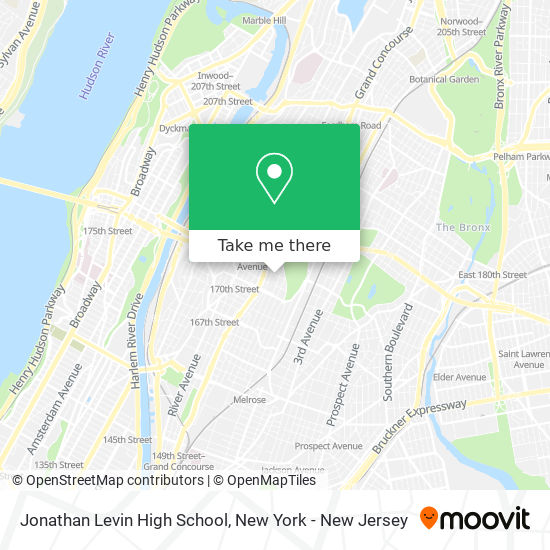 Mapa de Jonathan Levin High School