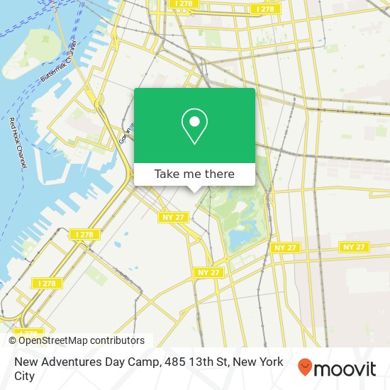 New Adventures Day Camp, 485 13th St map