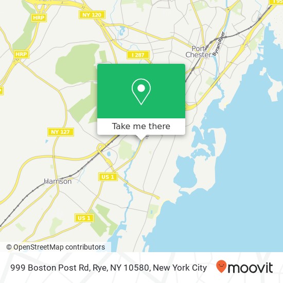 Mapa de 999 Boston Post Rd, Rye, NY 10580