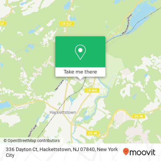 336 Dayton Ct, Hackettstown, NJ 07840 map