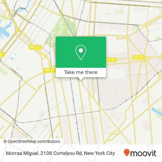 Mapa de Morraa Miguel, 2108 Cortelyou Rd