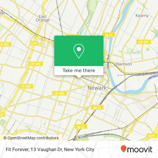 Mapa de Fit Forever, 13 Vaughan Dr