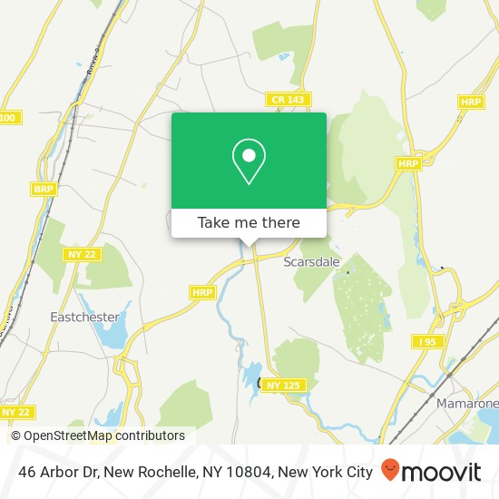 Mapa de 46 Arbor Dr, New Rochelle, NY 10804
