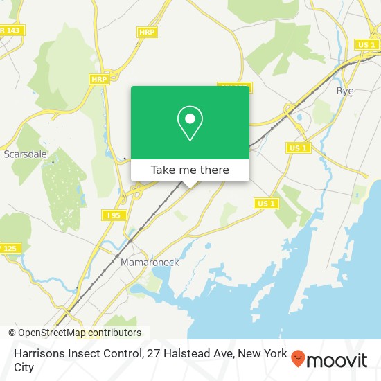 Mapa de Harrisons Insect Control, 27 Halstead Ave