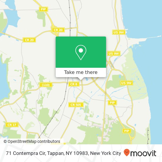 Mapa de 71 Contempra Cir, Tappan, NY 10983