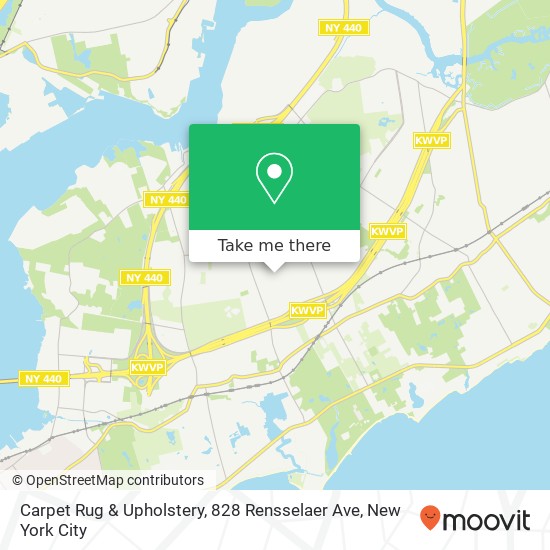 Mapa de Carpet Rug & Upholstery, 828 Rensselaer Ave