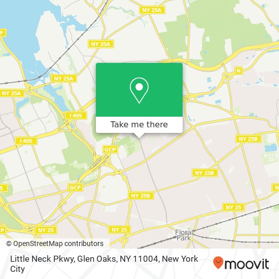 Mapa de Little Neck Pkwy, Glen Oaks, NY 11004