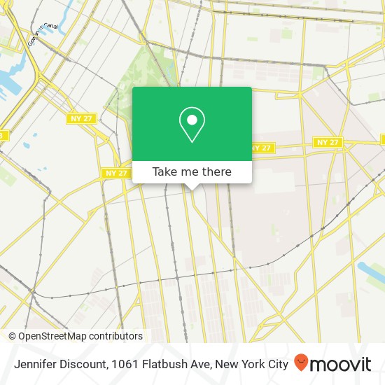 Jennifer Discount, 1061 Flatbush Ave map