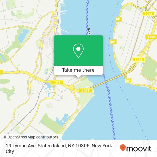 Mapa de 19 Lyman Ave, Staten Island, NY 10305
