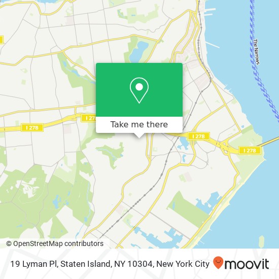 Mapa de 19 Lyman Pl, Staten Island, NY 10304