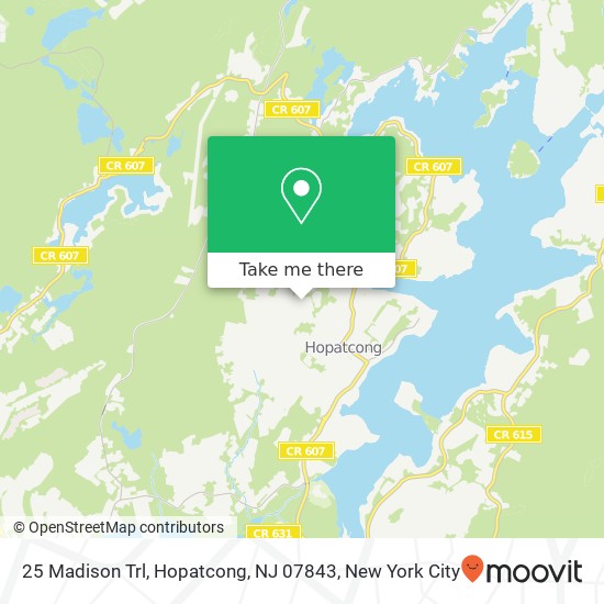 Mapa de 25 Madison Trl, Hopatcong, NJ 07843