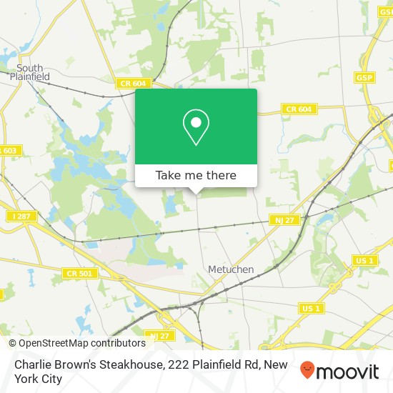Mapa de Charlie Brown's Steakhouse, 222 Plainfield Rd