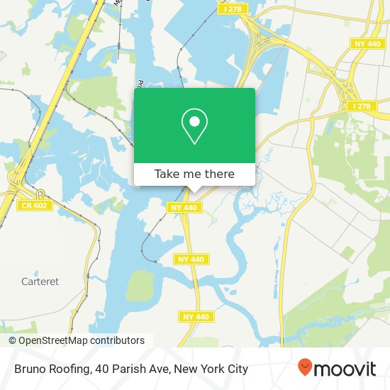 Mapa de Bruno Roofing, 40 Parish Ave
