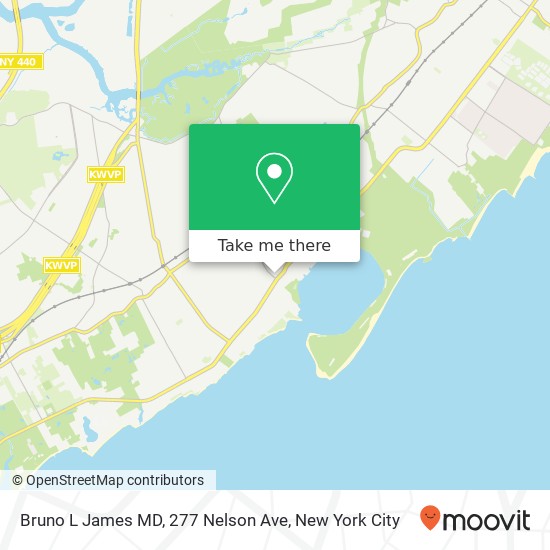 Mapa de Bruno L James MD, 277 Nelson Ave