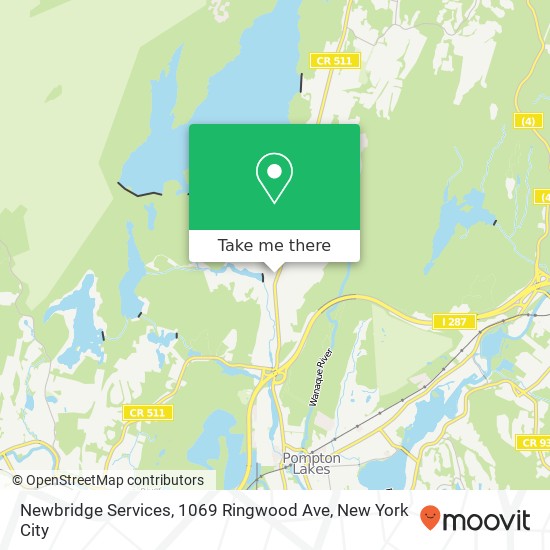 Newbridge Services, 1069 Ringwood Ave map